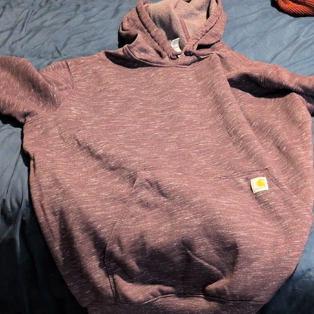Carhartt Men's Heathered Purple Hoodie